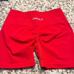 Women's Red Aurola Shorts